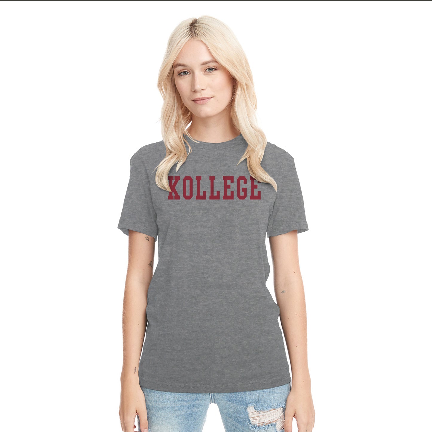KOLLEGE - KK Dinkytown Klassic T-shirt - Heather Grey