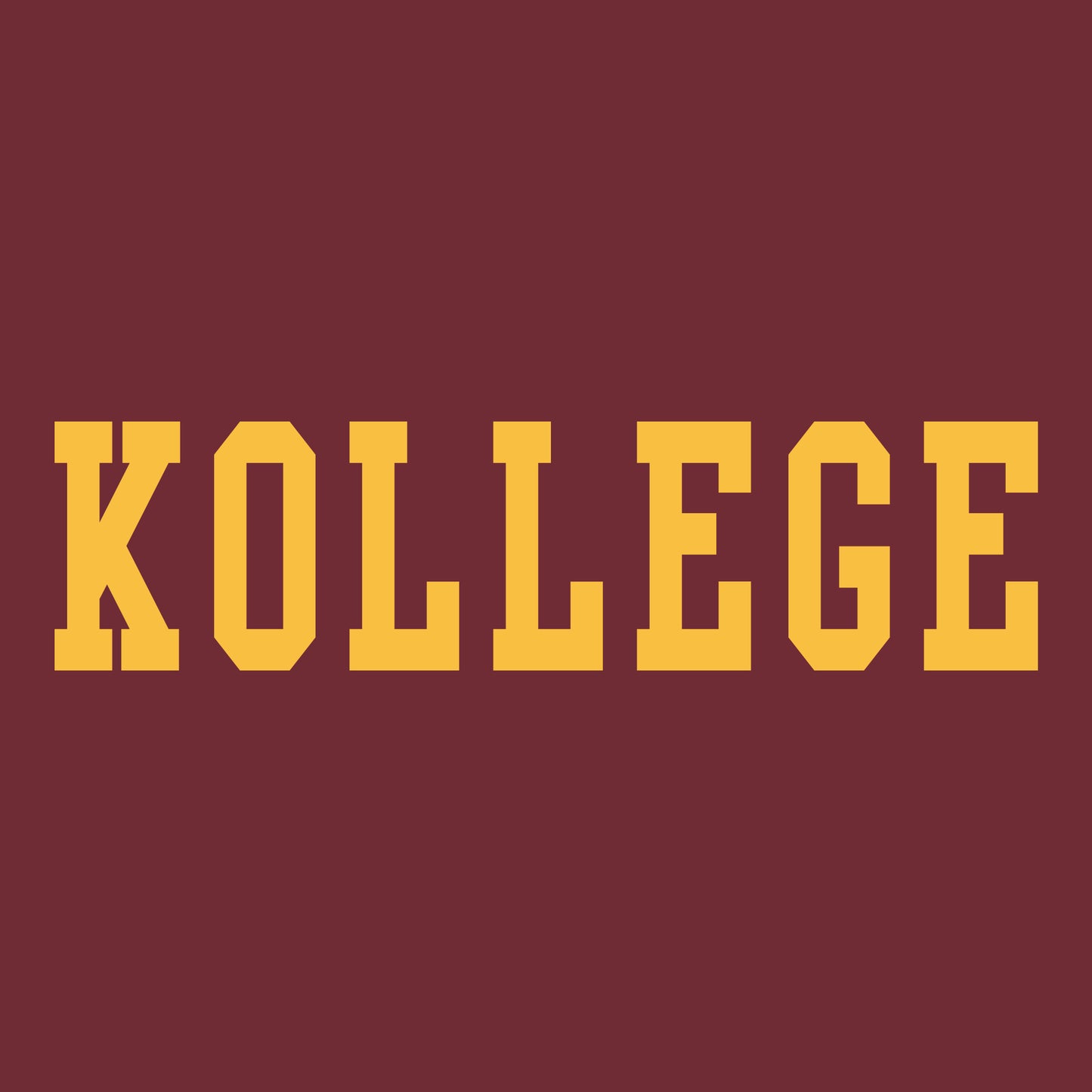 KOLLEGE - KK Dinkytown Klassic T-shirt - Maroon