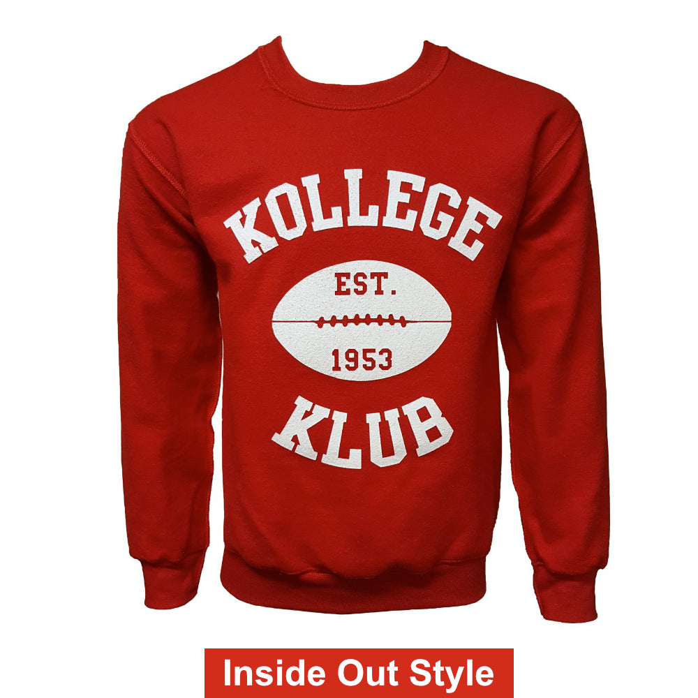 Kollege Klub Est 1953 Inside Out Crewneck - Red