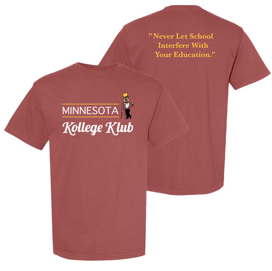 KK Comfort Colors Tee Dinkytown Maroon