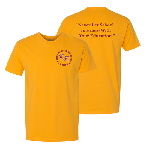 KK Dinkytown Education T-shirt - Gold