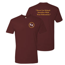 Load image into Gallery viewer, KK Dinkytown Education T-shirt - Maroon